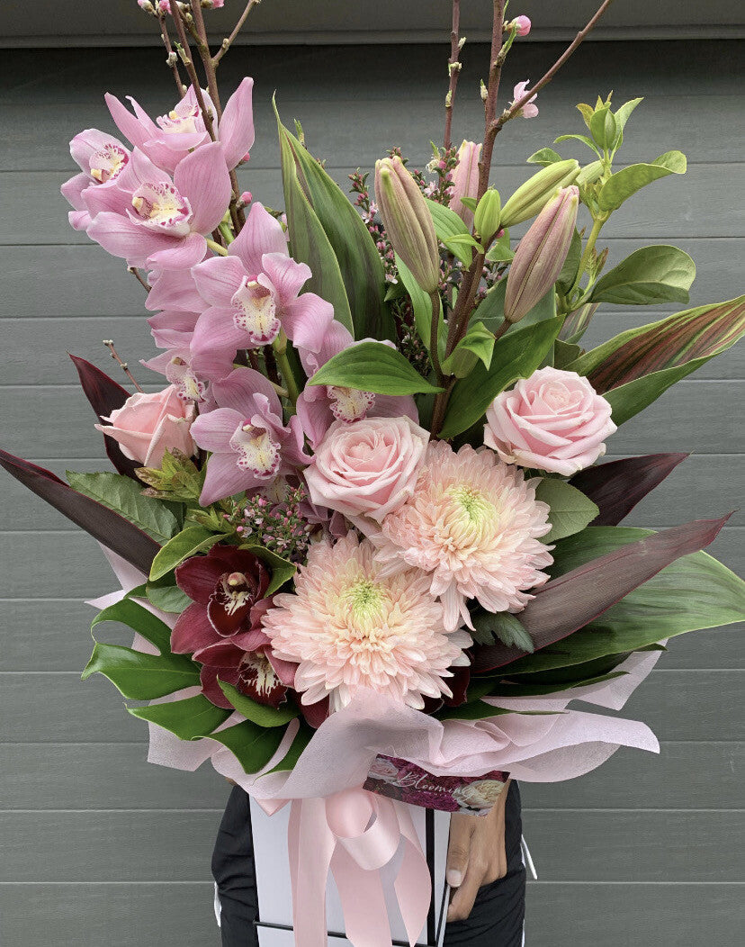 Pink Blooms Hat Box